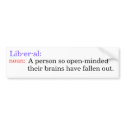 Definition of Liberal Bumper Sticker bumper stickers