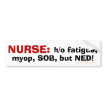 Definition of Nurse Funny Nursing Terms Sticker Bumper Stickers