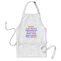 Definition of Racism Aprons