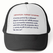 DEFINITION: Political Correctness hats by LSDmeCom DEFINITION: Political Correctness hats