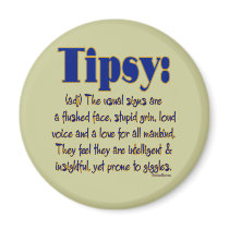 Definition Tipsy Fridge Magnet