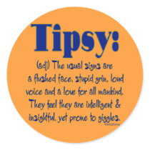 Definition Tipsy stickers