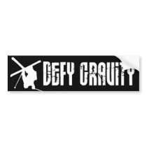 Defy Gravity Bumper Sticker bumper stickers by superatomik Defy Gravity Bumper Sticker bumper stickers