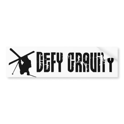 Defy Gravity Bumper Sticker by superatomik
