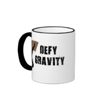Defy Gravity mugs by sports_tshirts Defy Gravity mugs