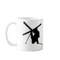 Defy Gravity - Ski Mug by superatomik Defy Gravity - Ski Mug