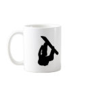 Defy Gravity - Snowboard Mug by superatomik Defy Gravity - Snowboard Mug