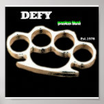 Defy Poster "knuckles" posters