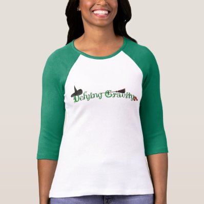 &quot;Defying Gravity&quot; womens 3/4 sleeve t-shirt