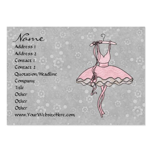 Degas' Ballerina Business Card (front side)
