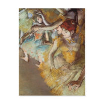 Degas Ballet Dancers on the Stage Postcard