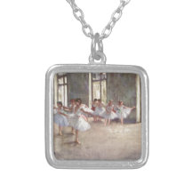 Degas Ballet Dancers Personalized Necklace