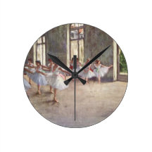 Degas Ballet Dancers Round Wallclock