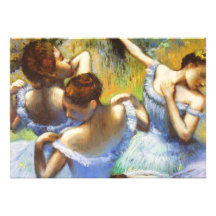 Degas Blue Dancers Invitations