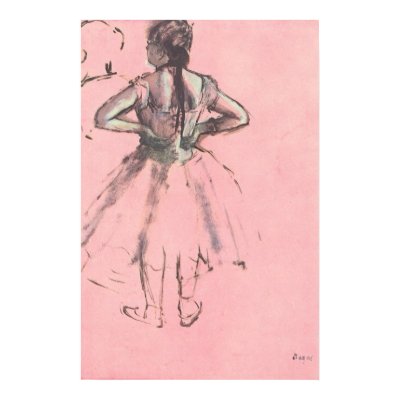Degas' Dancer Viewed from the Back posters