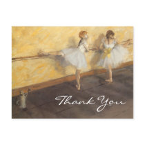 Degas' Dancers Practicing Postcard