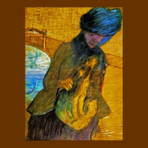 Degas Fine Art Poster Print -  Mary Cassatt & Dog posters