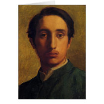 Degas in a Green Jacket - Edgar Degas Greeting Cards