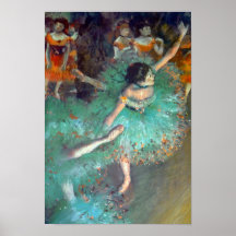 Degas - The Green Dancers Posters