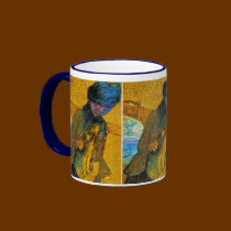 Degas - Vintage Fine Art - Mary Cassatt With Dog mugs