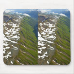Deglaciated Mountains - Aerial View Mousepads