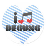 Degung fan round sticker