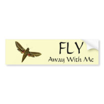 Deilephila celerio bumper stickers by FlutterByButterfly Deilephila celerio bumper stickers
