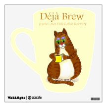 Déjà Brew Room Stickers