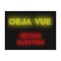 Deja Vue Retro-Electro postcard