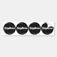 DejaBrew Drum Logo Stickers part 2 Bumper Sticker