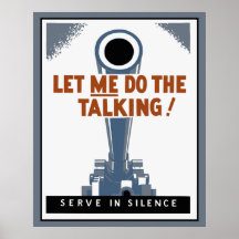 Déjeme hacer hablar, cañón poster