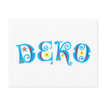 Deko decoration postcards