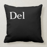 Del Keyboard Keys Custom Black White pillows