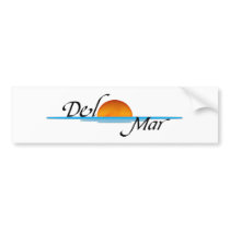 Del Mar Sunset Bumper Sticker bumper stickers by thehatch Del Mar Sunset Bumper Sticker bumper stickers