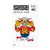 Del Rio Family Crest postage