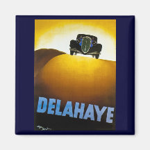 Delahaye - Vintage Advertisement Fridge Magnets