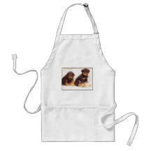 Delantal de los perritos de Rottweiler