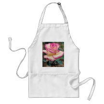 Delantal del rosa de té