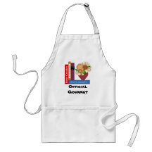 Delantal gastrónomo oficial de los libros de cocin