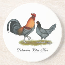 Delaware Blue Hen Drink Coaster
