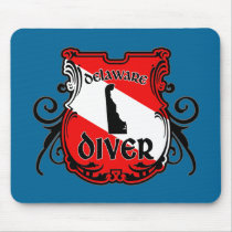 Delaware Diver mousepads by servopuff Delaware Diver mousepads