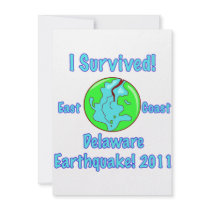 Delaware Earthquake of 2011 Custom Invite