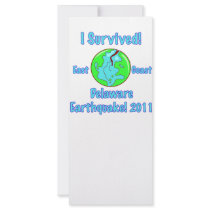 Delaware Earthquake of 2011 Custom Rack Card