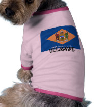 Delaware Flag pet clothing by flagshirt Delaware Flag pet clothing