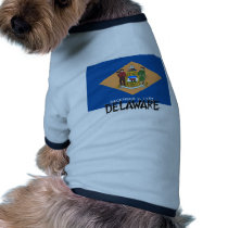 Delaware Flag pet clothing by flagshirt Delaware Flag pet clothing