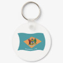 Delaware Flag Keychain by livingflags Delaware Flag Keychain