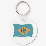 Delaware Flag Keychain