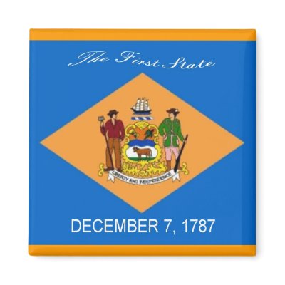 Delaware Flag Magnet by deesbasenjis
