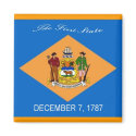Delaware Flag Magnet by deesbasenjis Delaware Flag Magnet