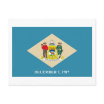 Delaware Flag Postcard by FlagTshirts Delaware Flag Postcard